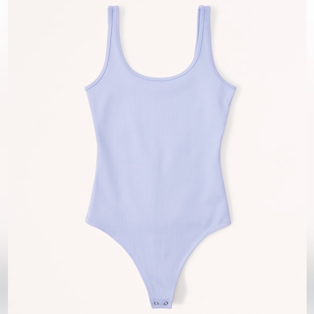 Abercrombie Seamless Rib Fabric Scoop-neck Bodysuit